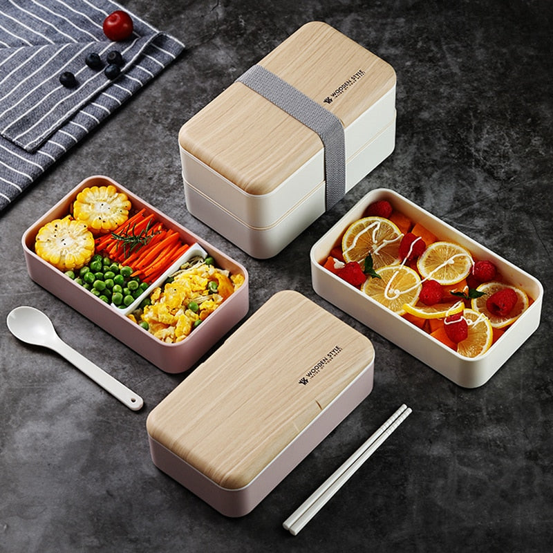 Wooden Style Lunch Box