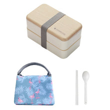 Load image into Gallery viewer, Wooden Style Lunch Box